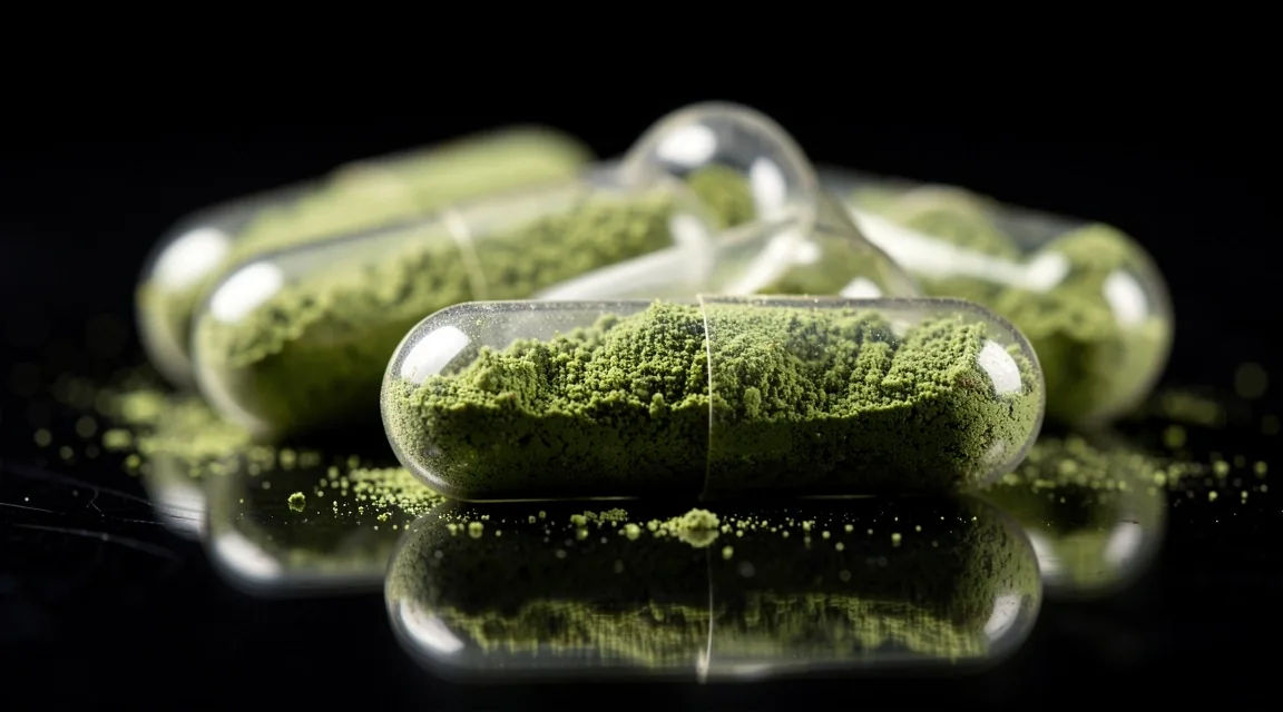 Natural capsules with botanical powder